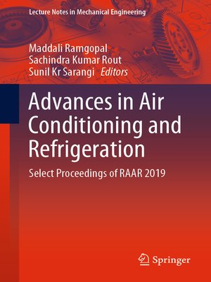 cover image of Advances in Air Conditioning and Refrigeration